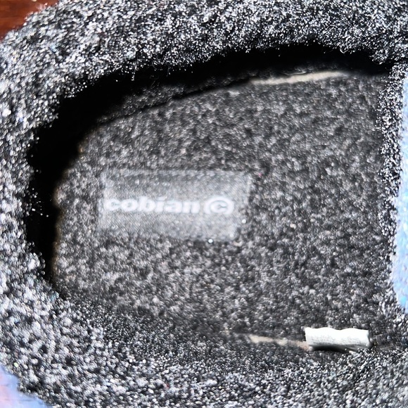 NWT Cobian Men's Log Cabin Slippers House Shoes Black & Blue Checkered Surf $40 - Picture 5 of 9